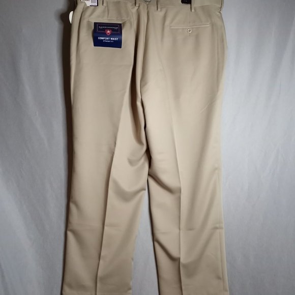 Saddlebred Pants Saddlebred Comfort Waist Straight Fit Khaki Color